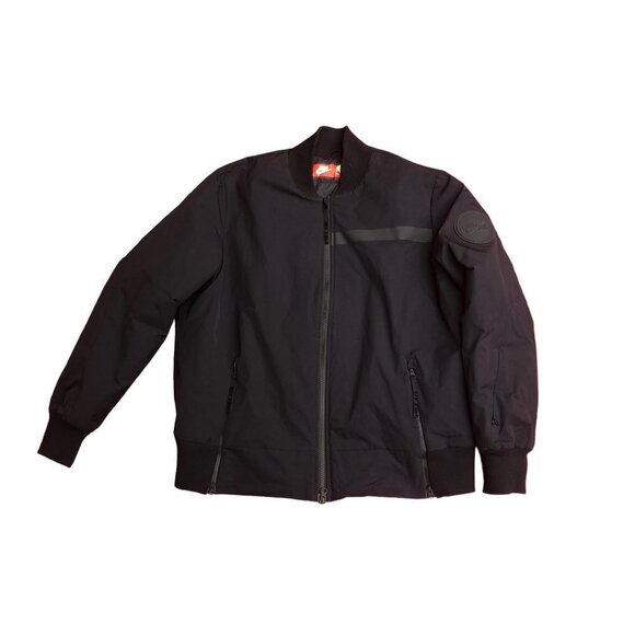 NIKE Jacket Nike Air Bomber Woven Jacket XL Black Insulated - Picture 3 of 13